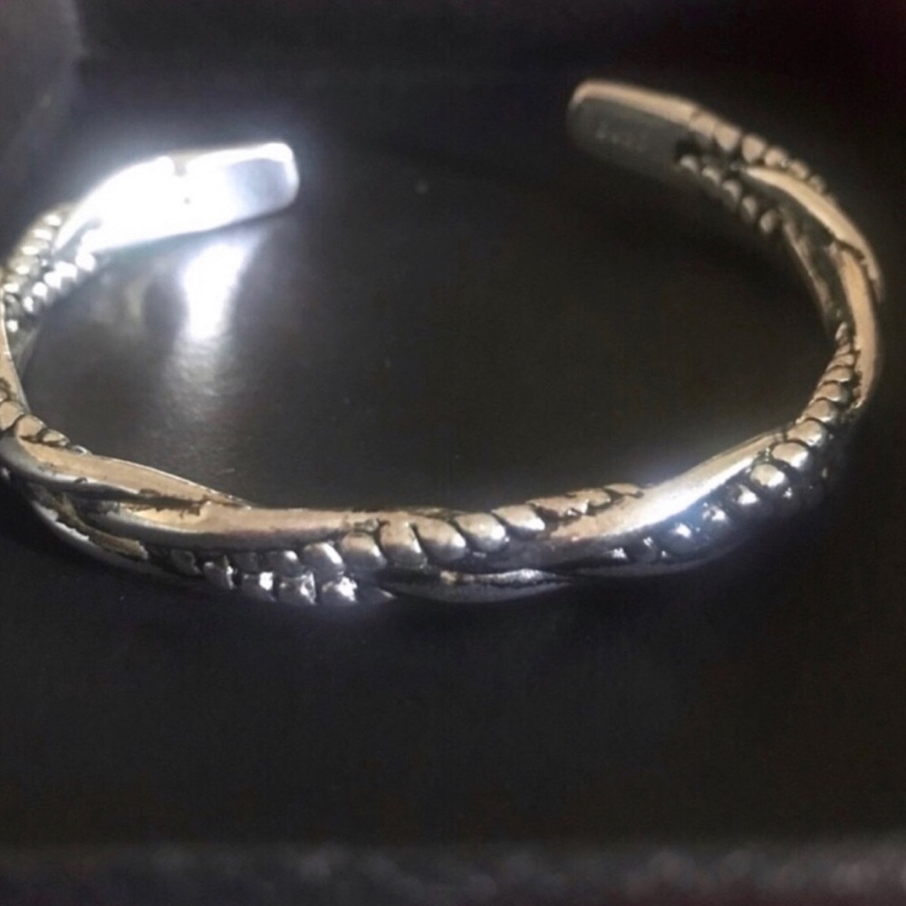 Sterling Silver Braided Silver Cuff Bracelet